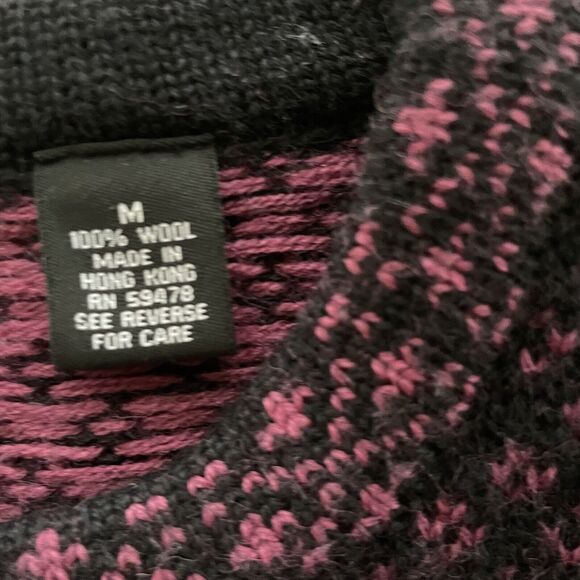 Skyr‎ Sweater Wool Cardigan Button Up Vintage Heavyweight Womens Medium - Picture 4 of 7